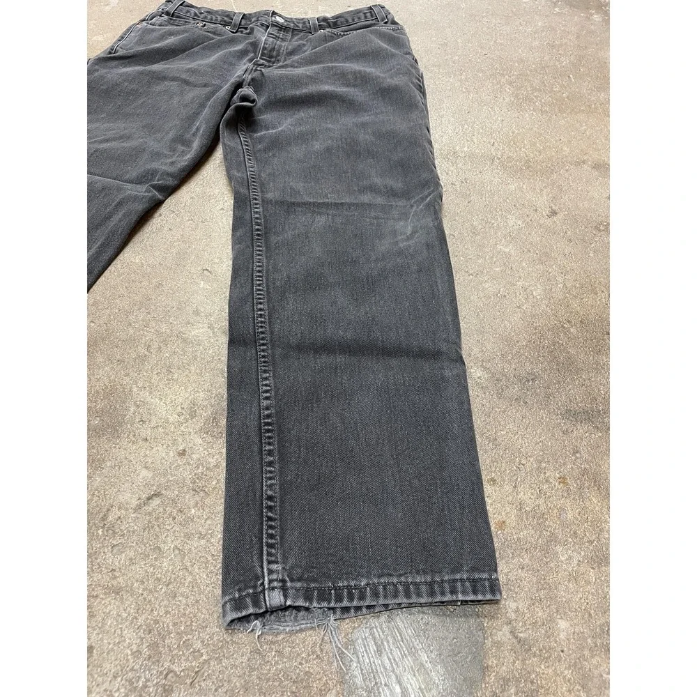 Vintage Levis 550 Jeans Mens 38x32‎ Black Relaxed Fit Tapered Made in USA 90s